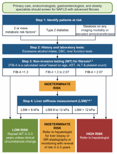 Clinical Care Pathway for the Risk Stratification and Management of Patients with Nonalcoholic Fatty Liver Disease